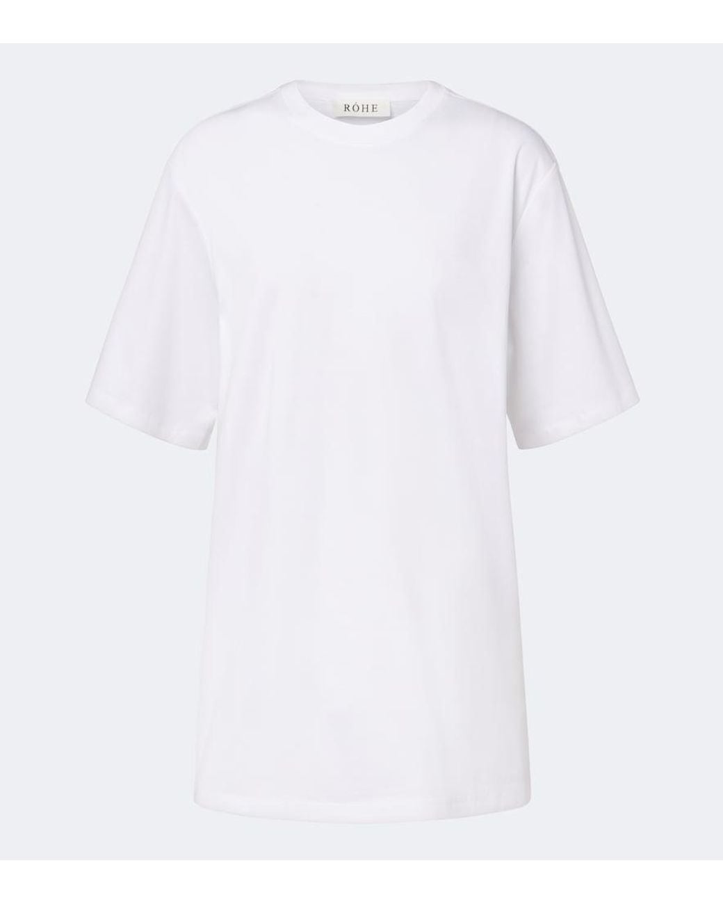 Rohe White Cotton And Silk-Blend Jersey T-Shirt