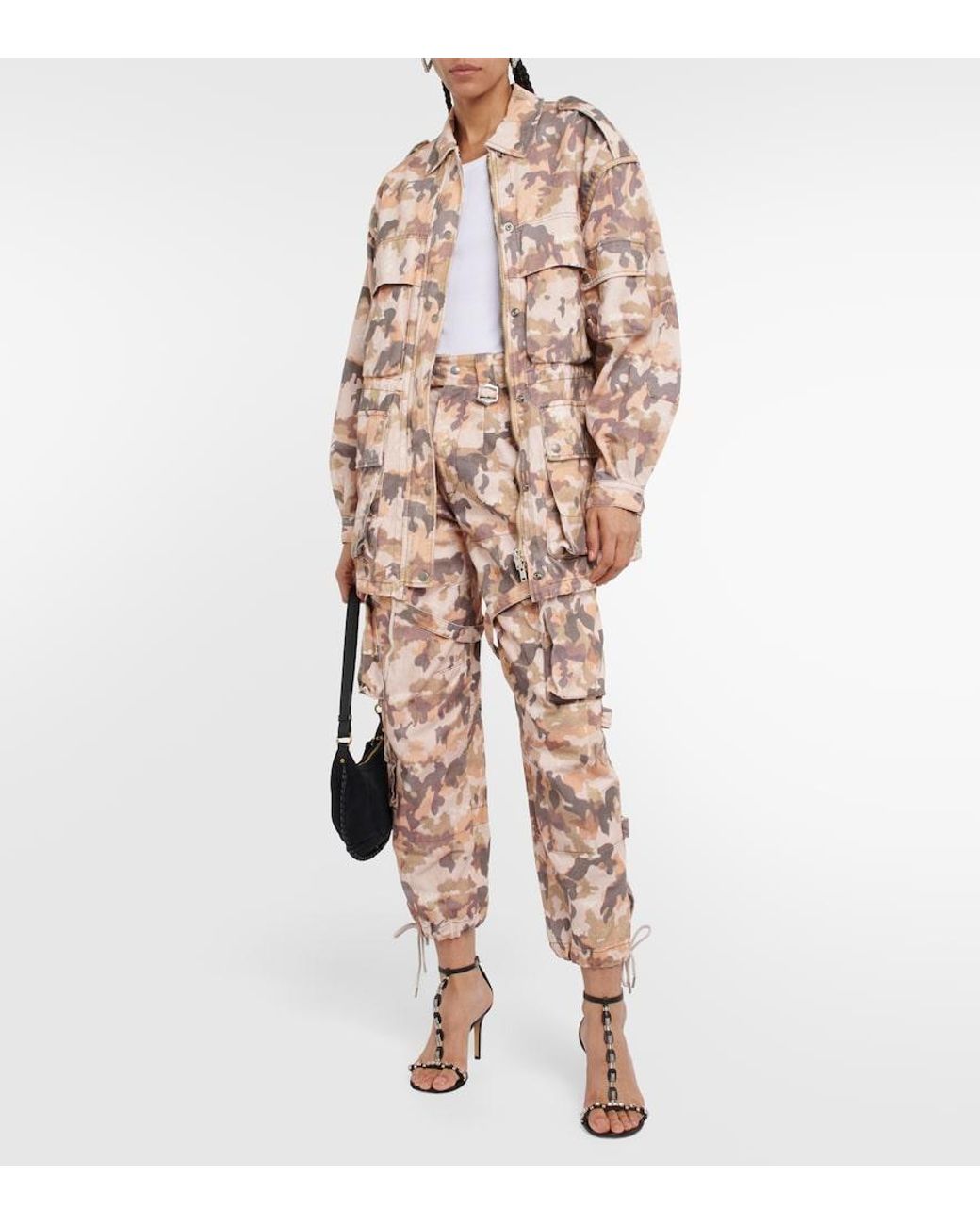 Isabel Marant Pink Elize Printed Cotton Jacket