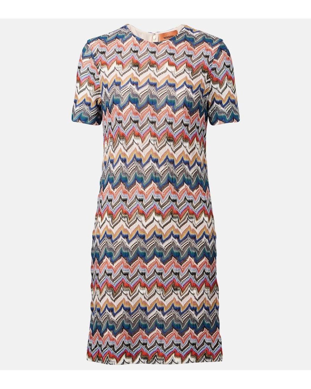 Missoni Multicolor Zigzag Lame Minidress