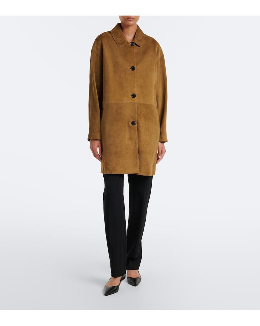 The Row Natural Damir Suede Coat