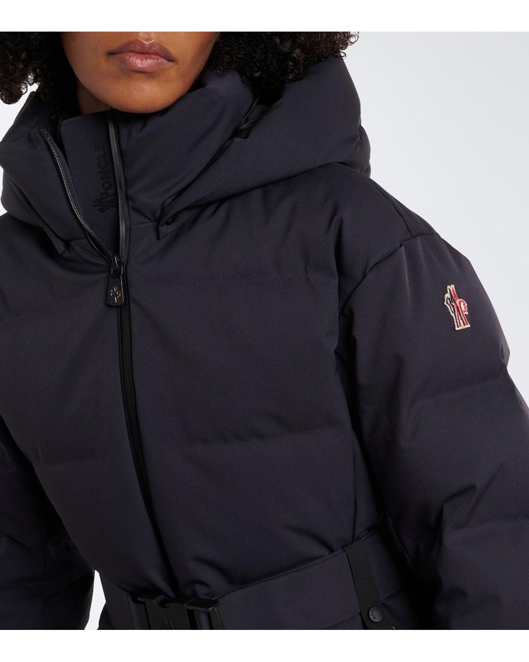 Moncler Blue Tolima Belted Down Ski Jacket