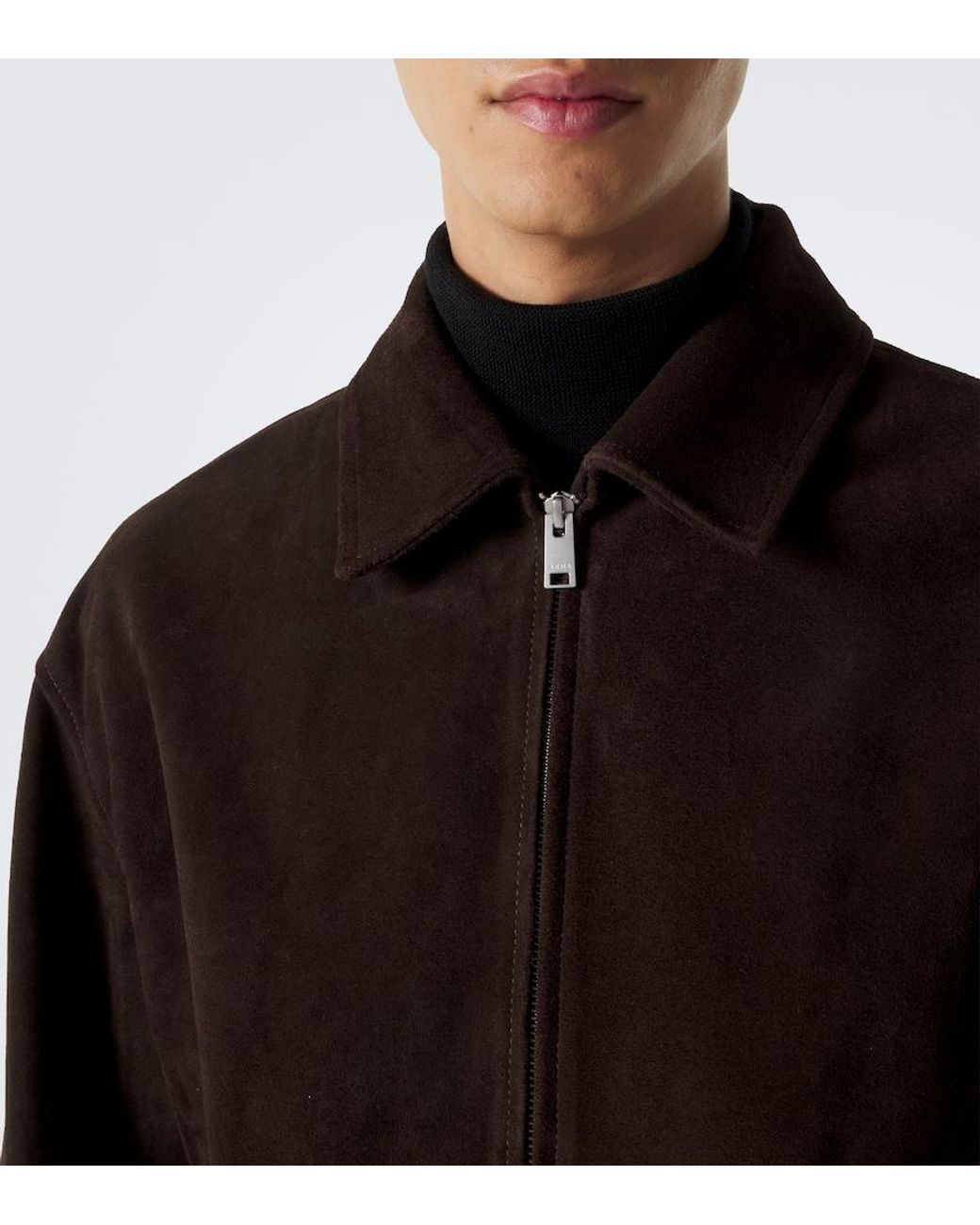 Arma Black Maddox Suede Blouson Jacket for men