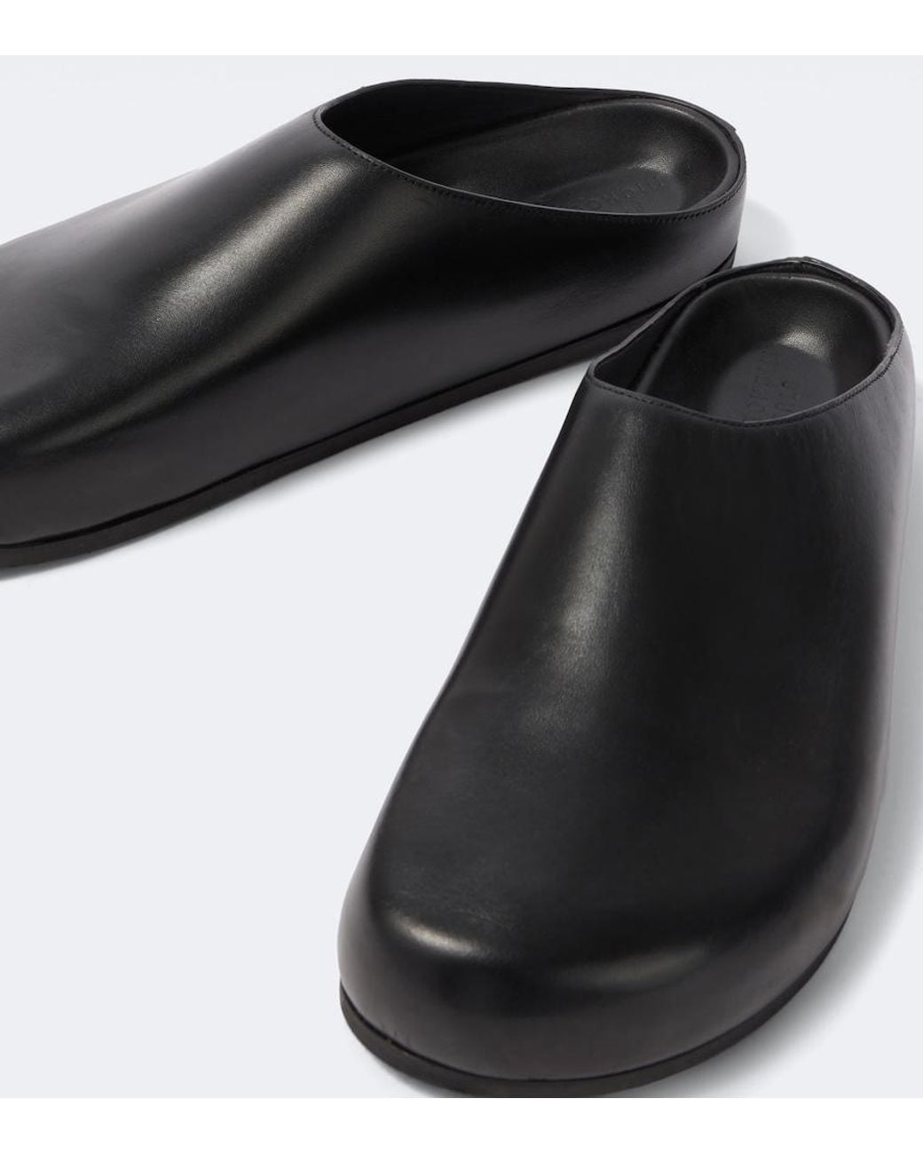 Studio Nicholson Black Wearing Leather Mules for men