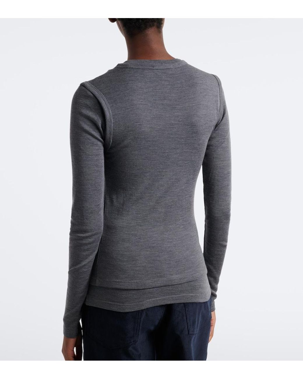Rohe Gray Layered Wool Sweater