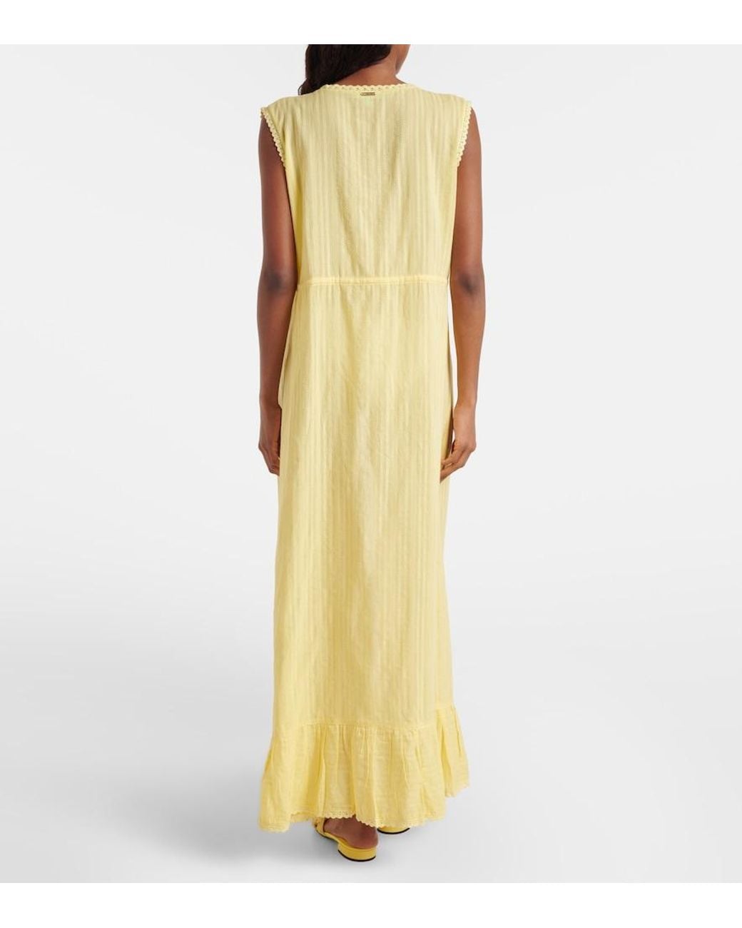 Melissa Odabash Yellow Tessa Cotton Beach Cover-Up