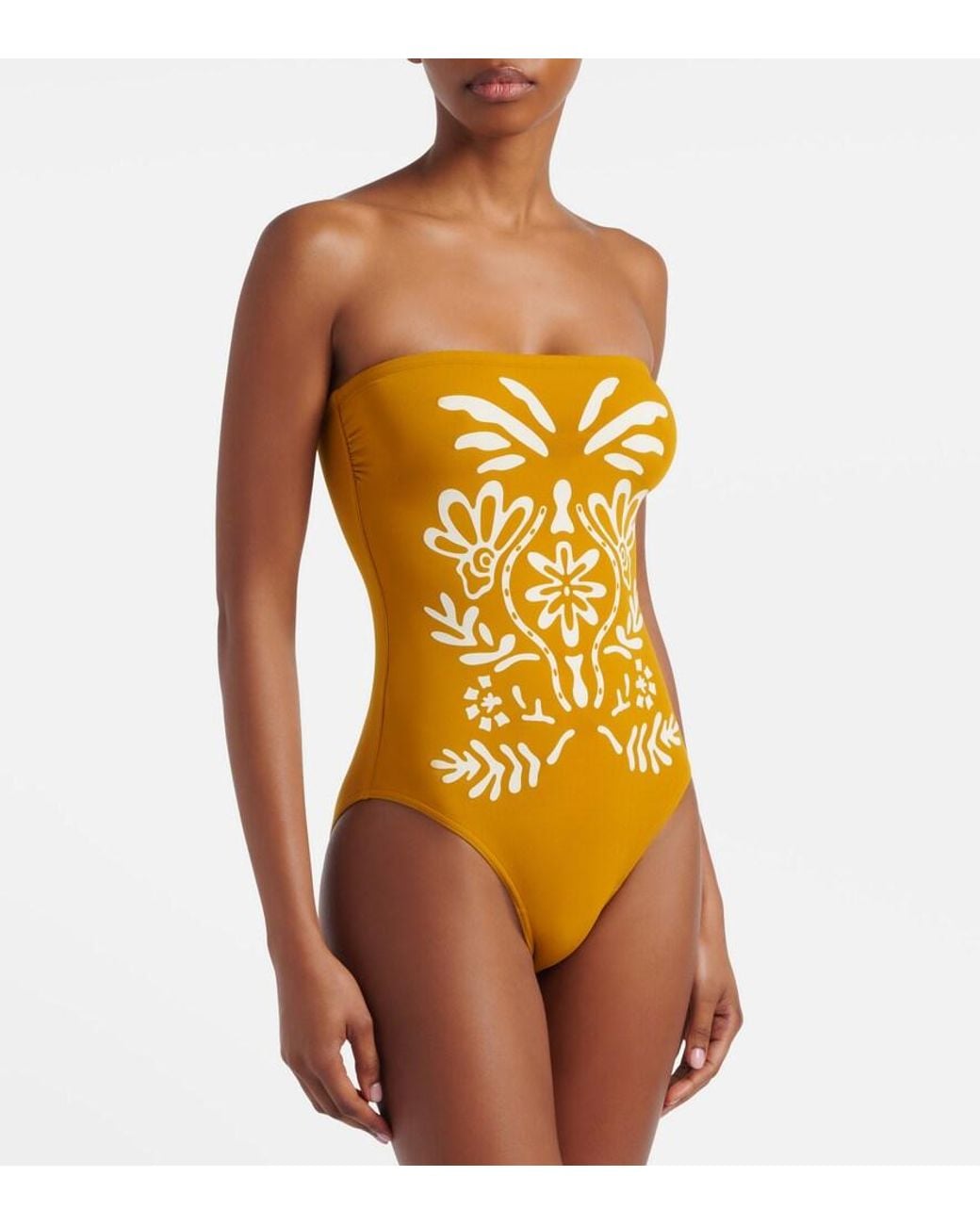 Eres Yellow Maharani Printed Swimsuit