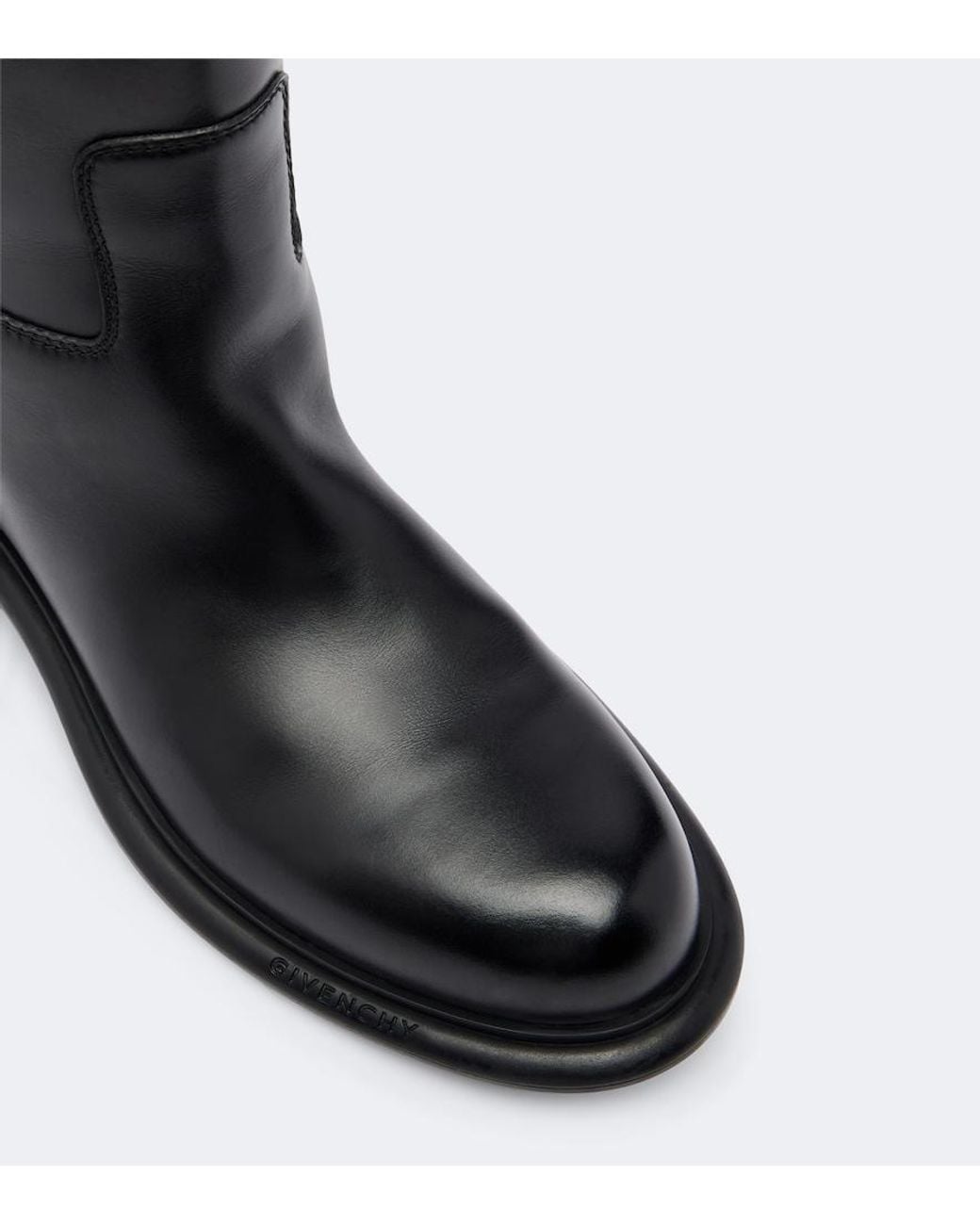 Givenchy Black Pinch Embellished Leather Knee-High Boots