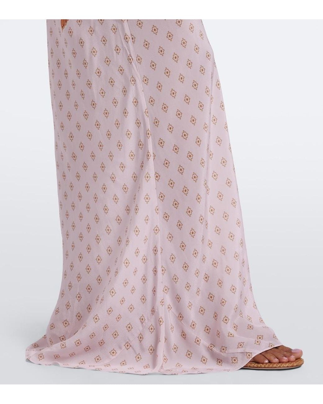 Alexandra Miro White Adeline Printed Halterneck Maxi Dress