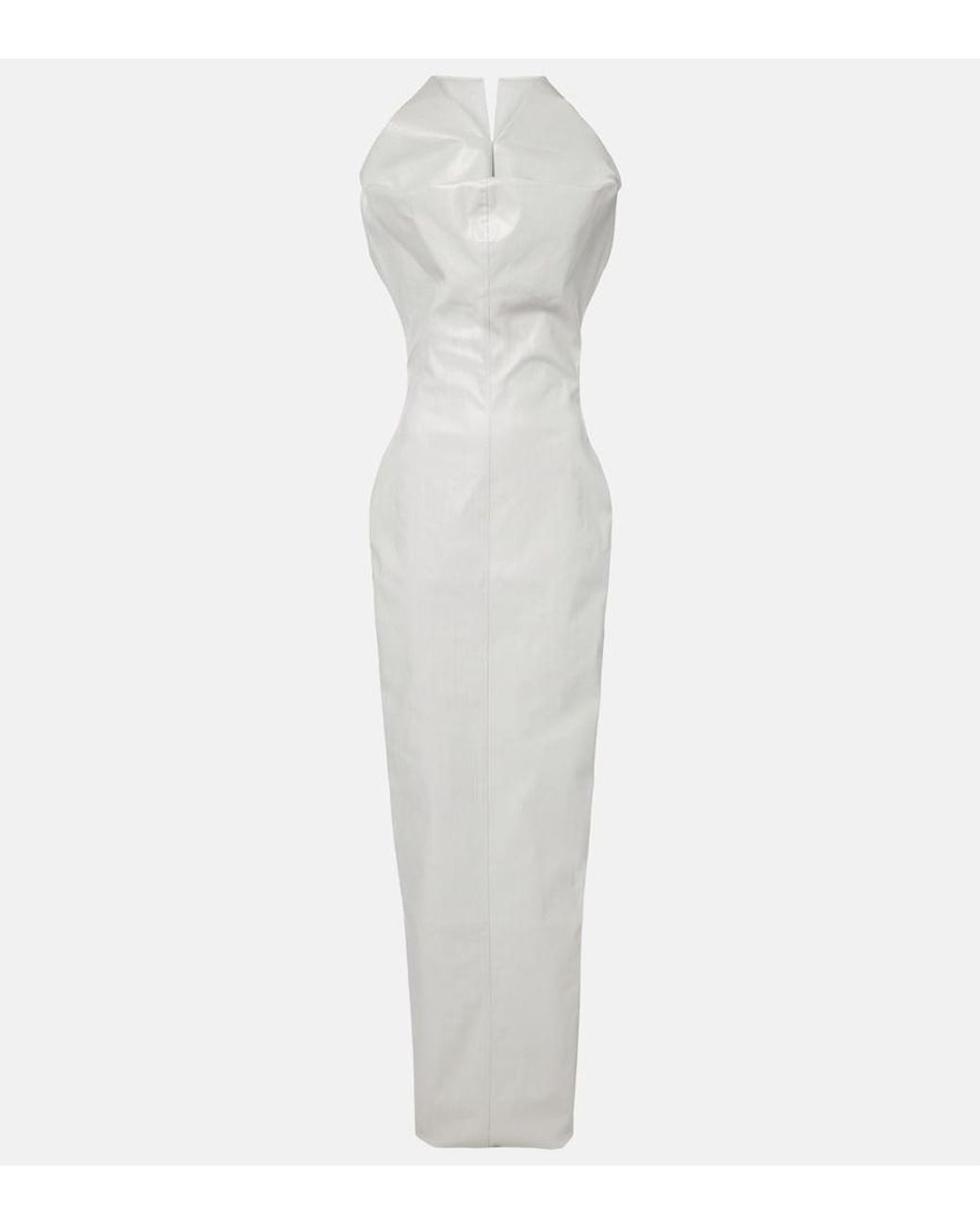 Rick Owens White Winged Long Dress
