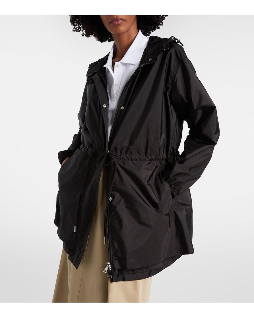 Moncler Black Weteau Hooded Parka