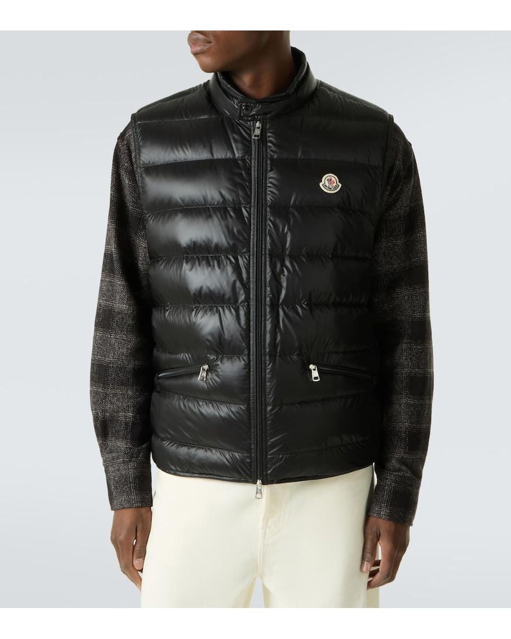 Moncler Black Permanent Down Vest for men