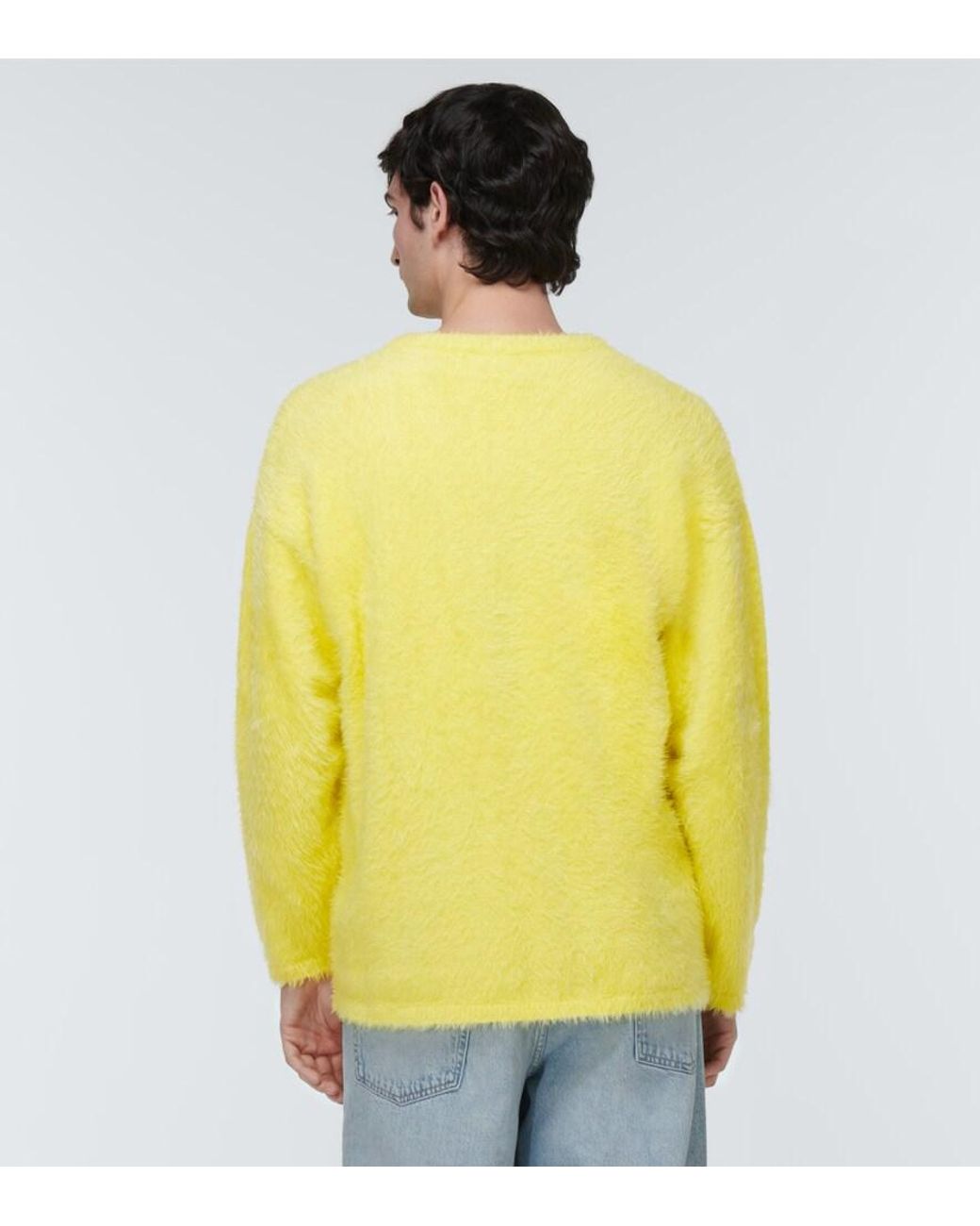 ERL Yellow Brushed Sweater for men