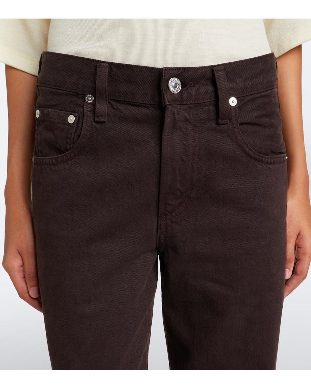 Citizens of Humanity Brown Lindz Straight Jeans