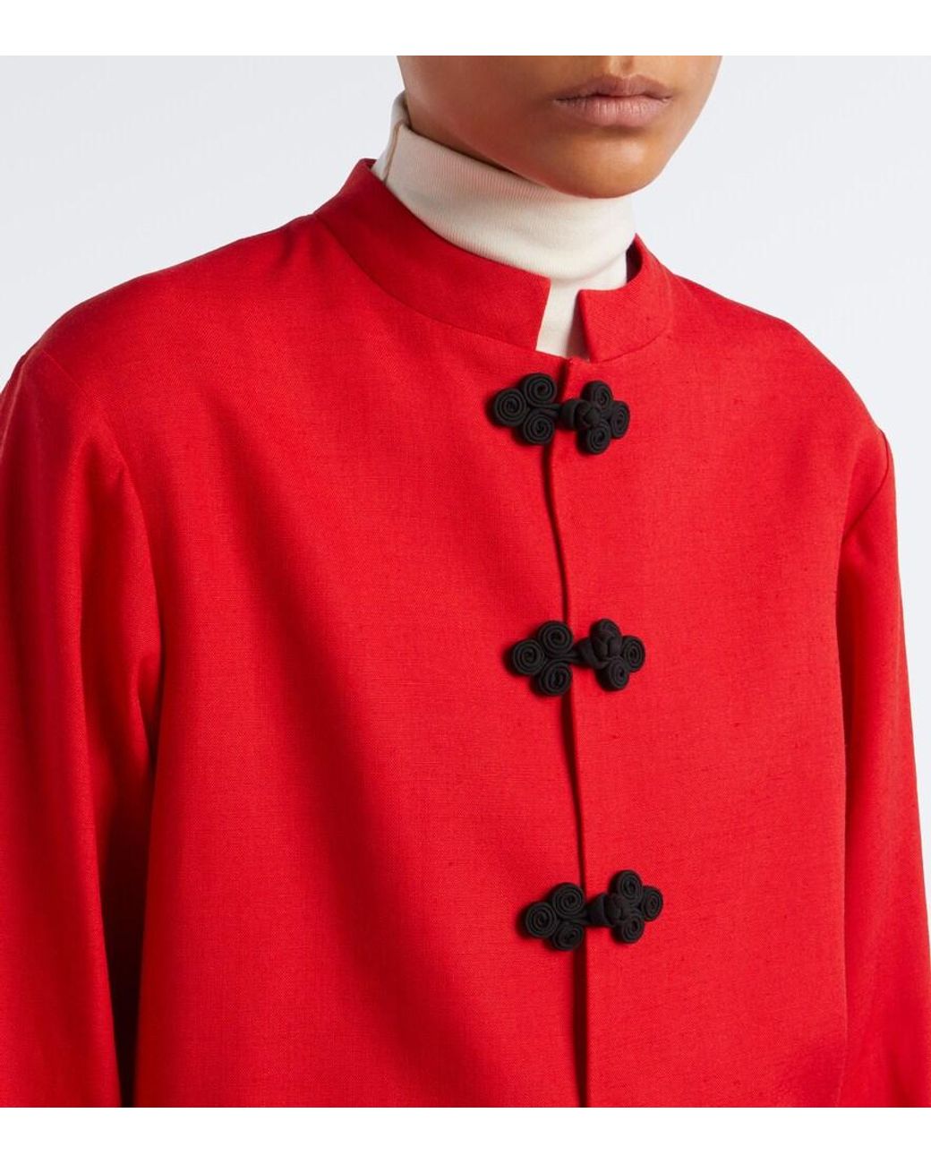 Rohe Red Single-Breasted Jacket