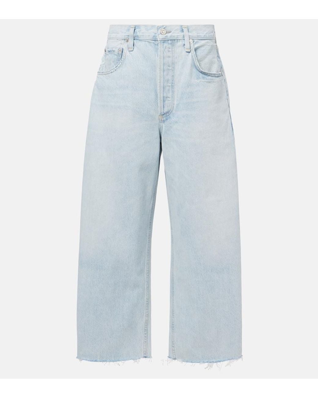 Citizens of Humanity Blue Annina High-Rise Wide-Leg Jeans
