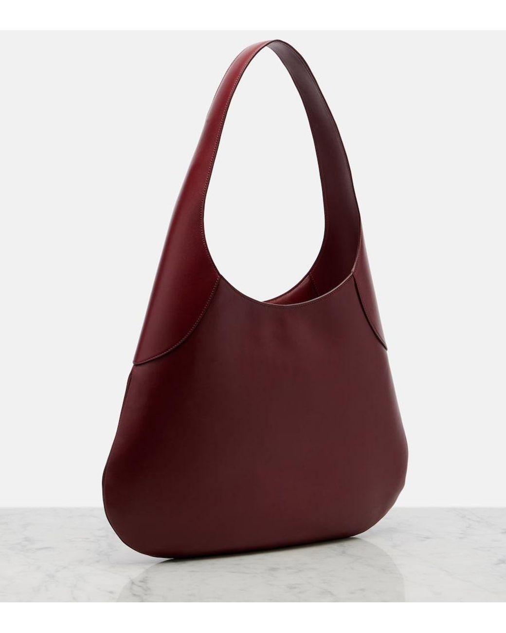 Khaite Red Joan Large Leather Shoulder Bag
