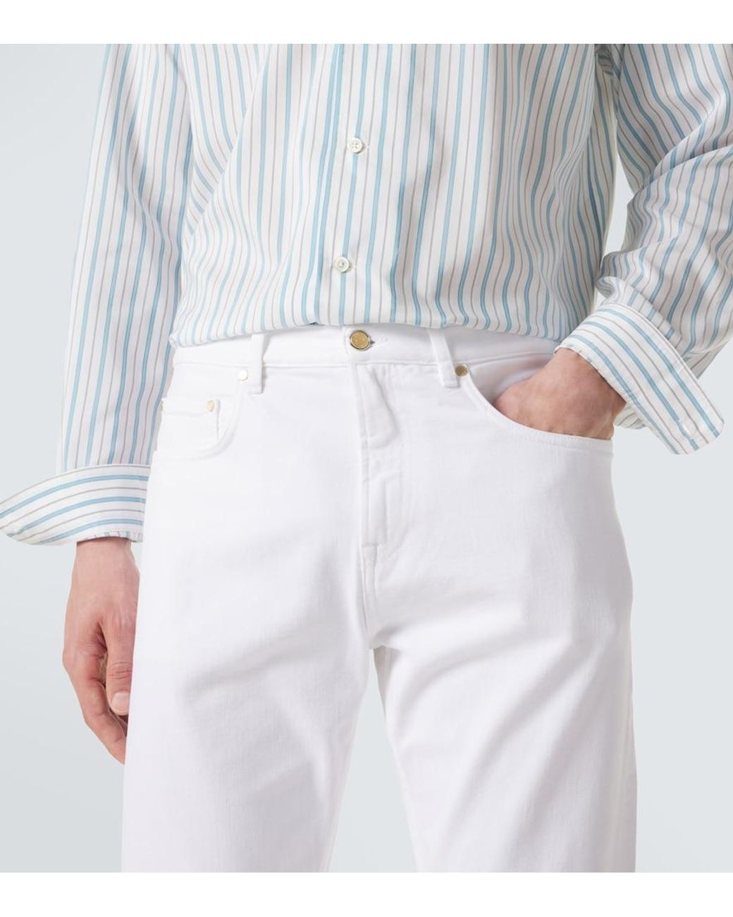Umit Benan White Kevin Straight Jeans for men