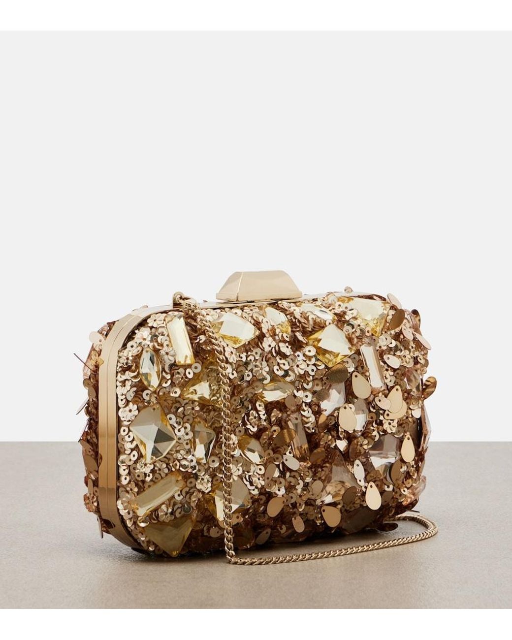 Jimmy Choo Metallic Cloud Embellished Clutch