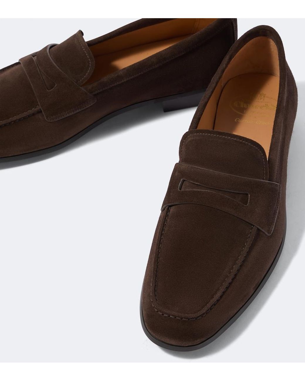 Church's Brown Milton Suede Penny Loafers for men