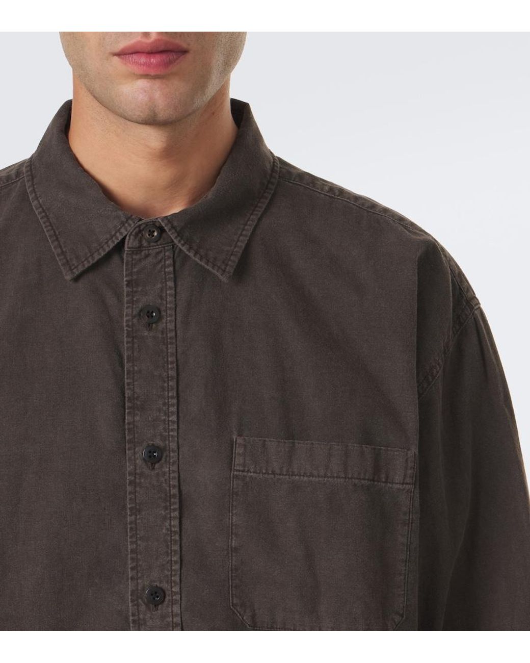 The Row Brown Sadel Denim Shirt for men