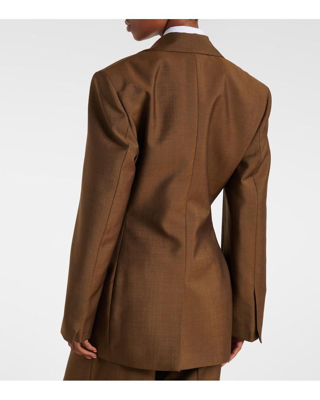 Rohe Brown Virgin Wool And Mohair Blazer
