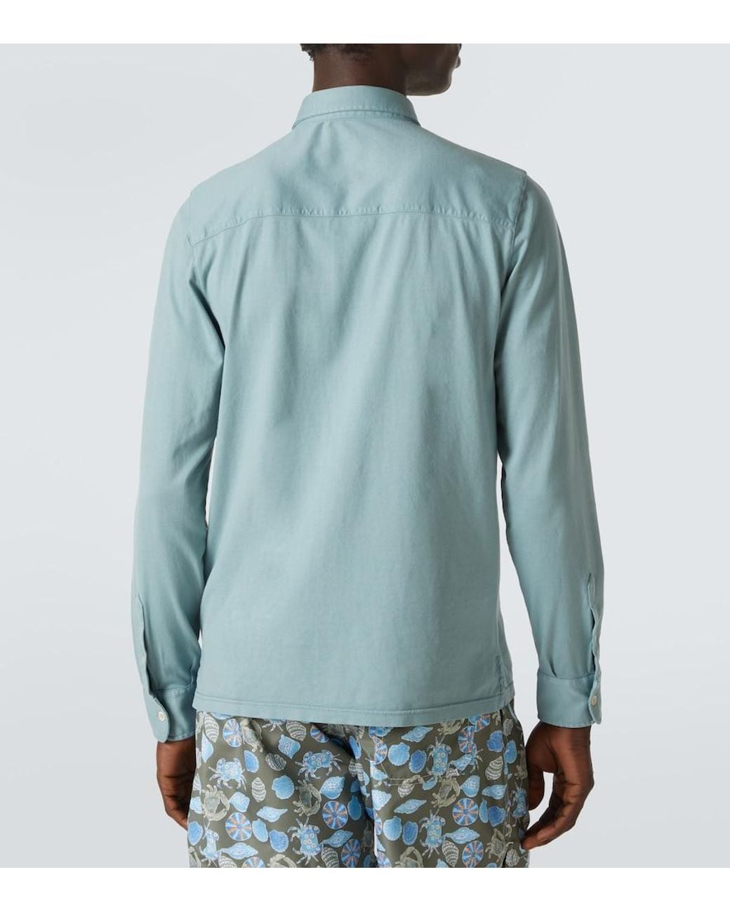 Camicia Jason di Fedeli in Blue da Uomo