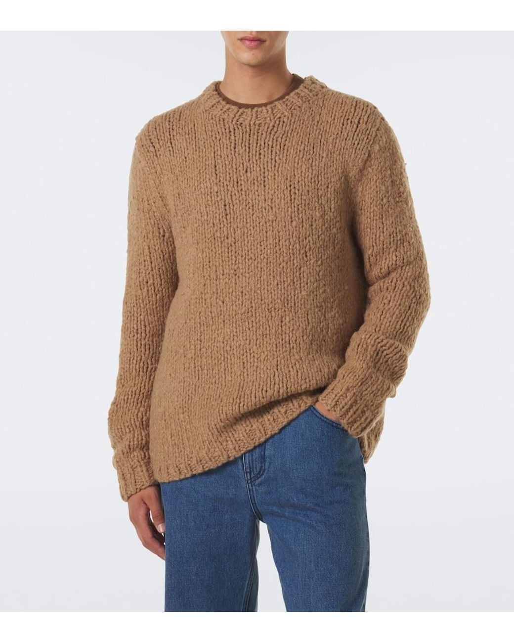 Gabriela Hearst Natural Lawrence Cashmere Sweater for men