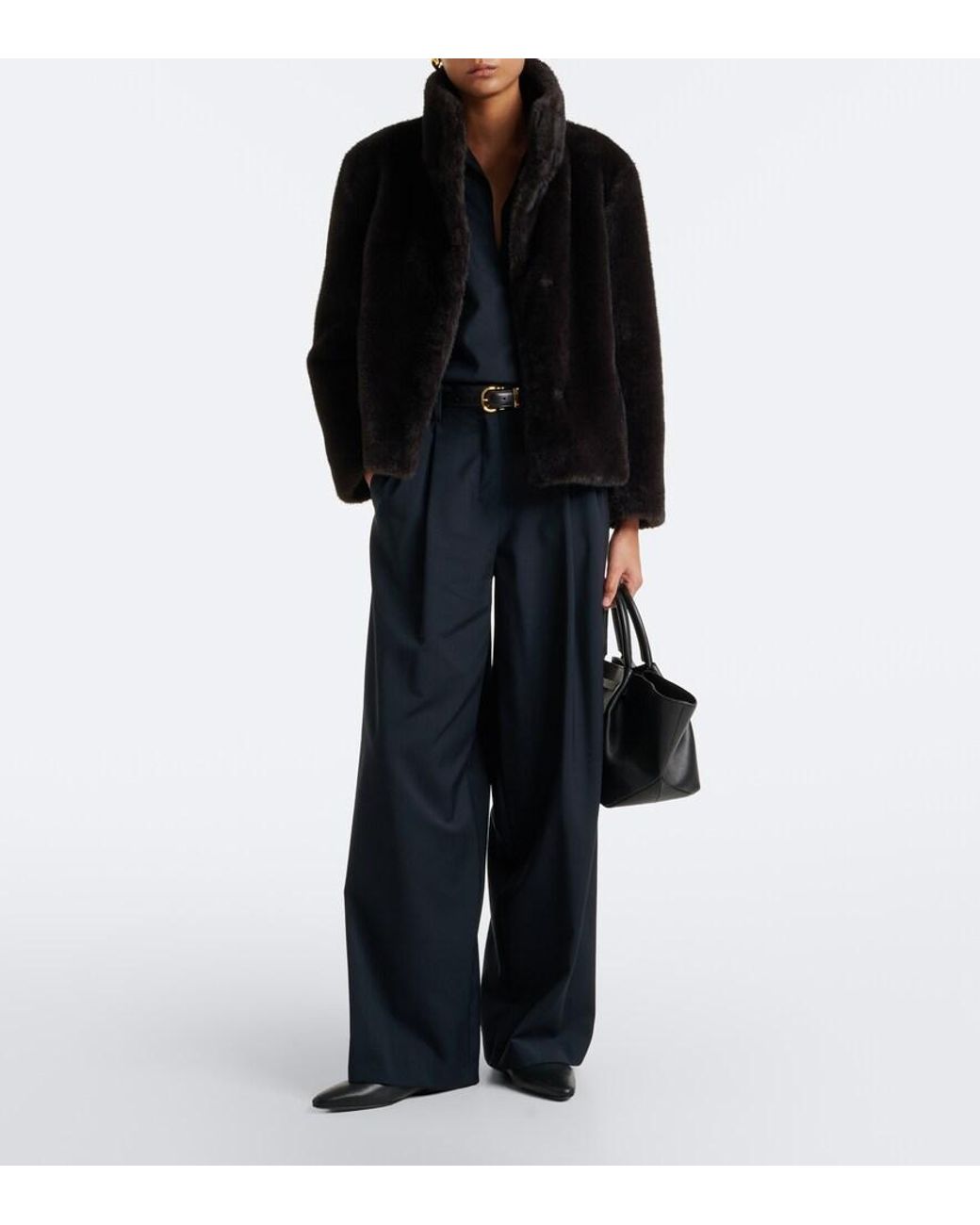 Max Mara Black High-Neck Jacket