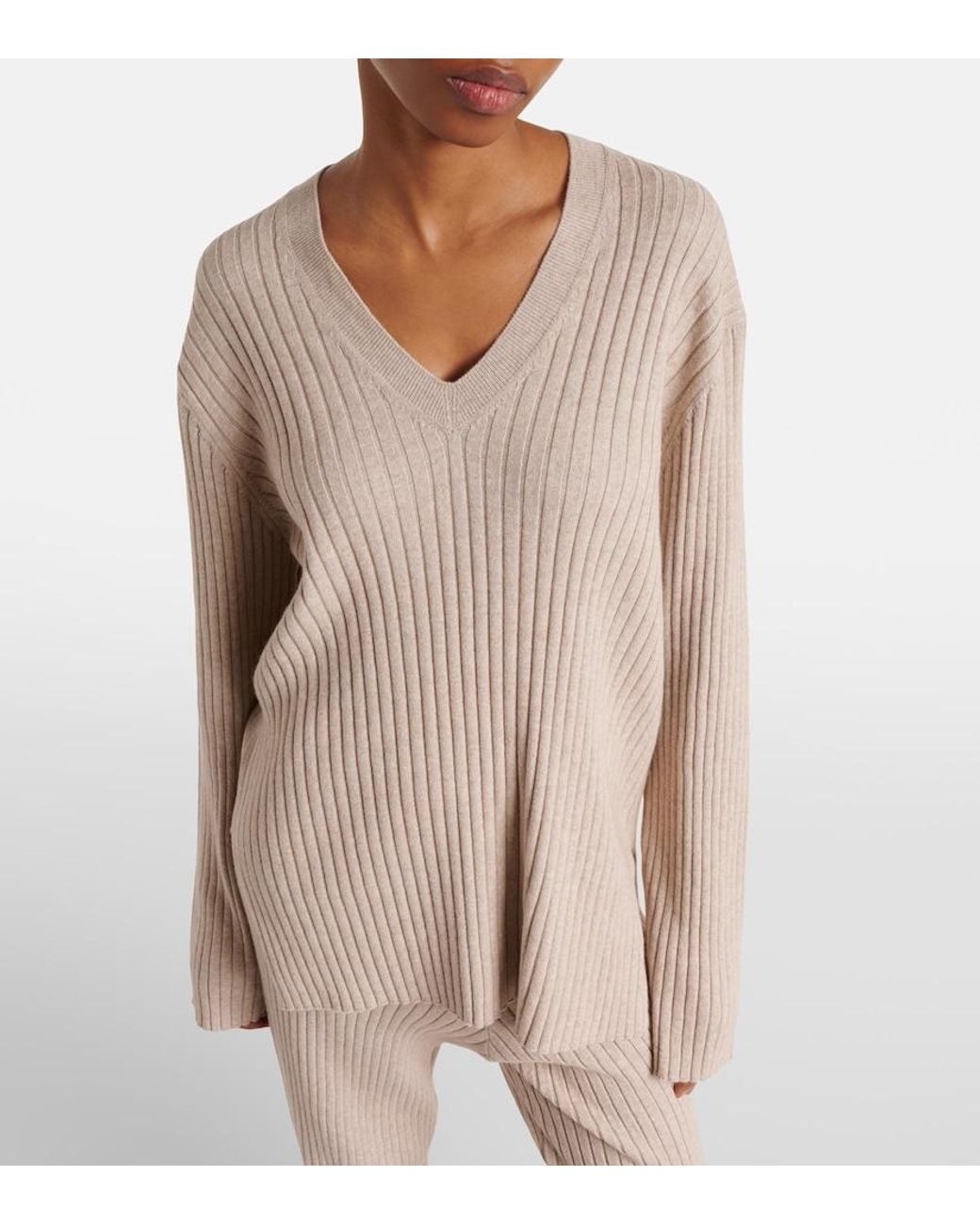 Jardin Des Orangers Brown Ribbed-Knit Cotton And Cashmere Sweater