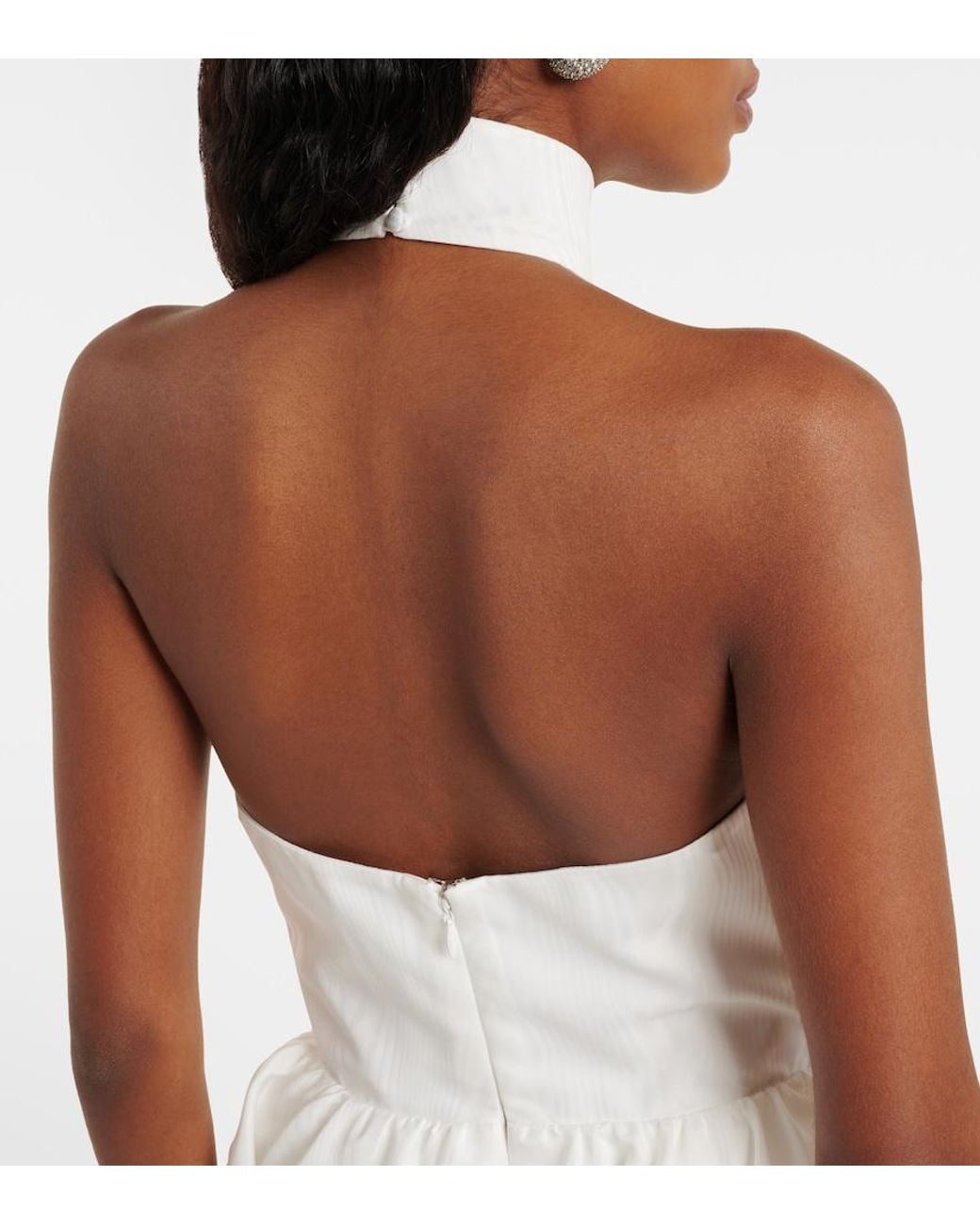 Rebecca Vallance White Bridal Harriet Bow-Detail Minidress