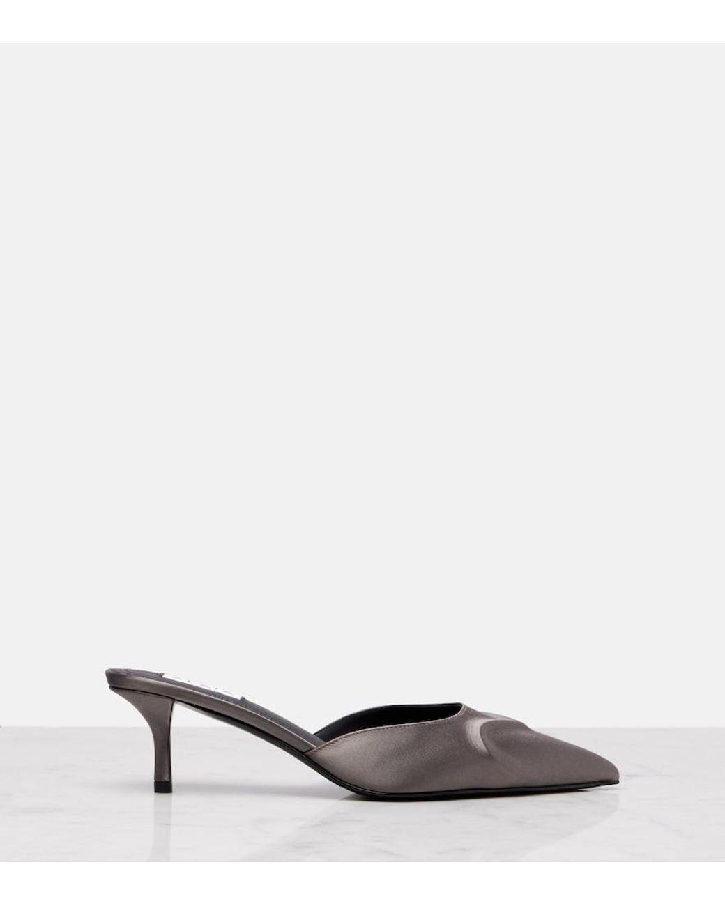 Alaïa Gray Le Cour 3D 55 Satin Mules