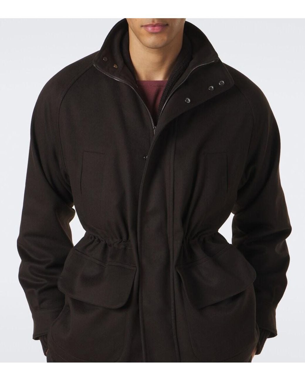STÒFFA Black Cashmere Jacket for men