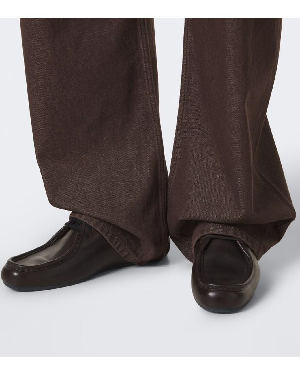Jacquemus Brown De-Nimes Tempo Barrel-Leg Jeans for men