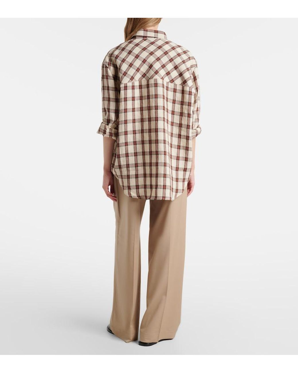 Rohe Natural Pleated Virgin Wool Wide-Leg Pants