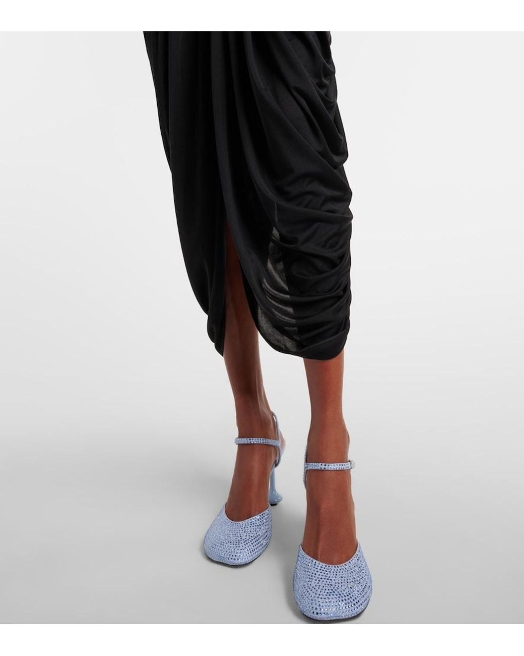 Abito in seta nera di Loewe in Black