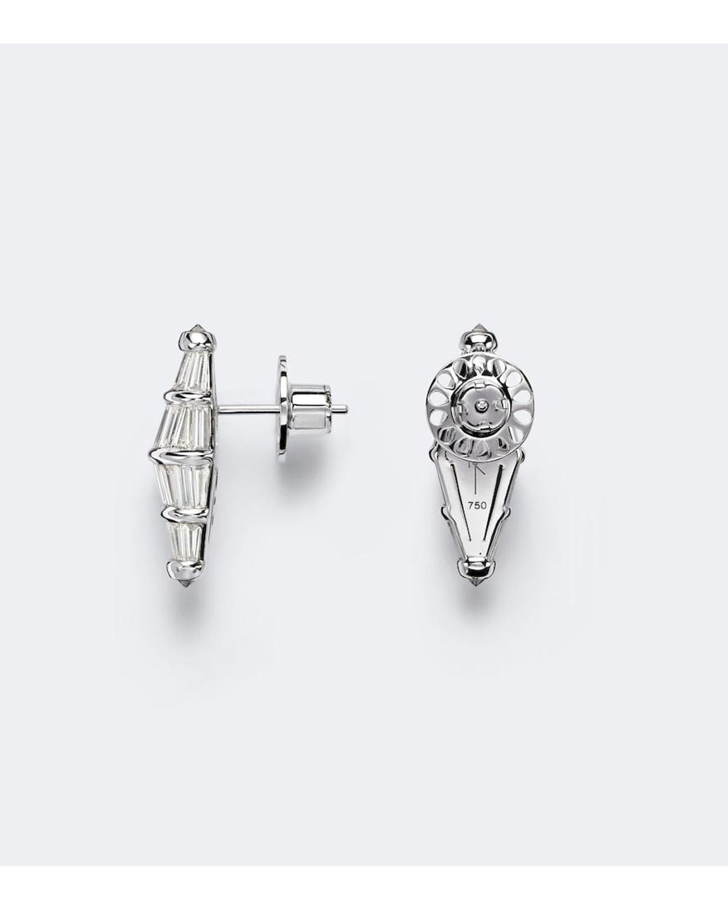 Nikos Koulis White Spectrum Large 18Kt Earrings With Diamonds