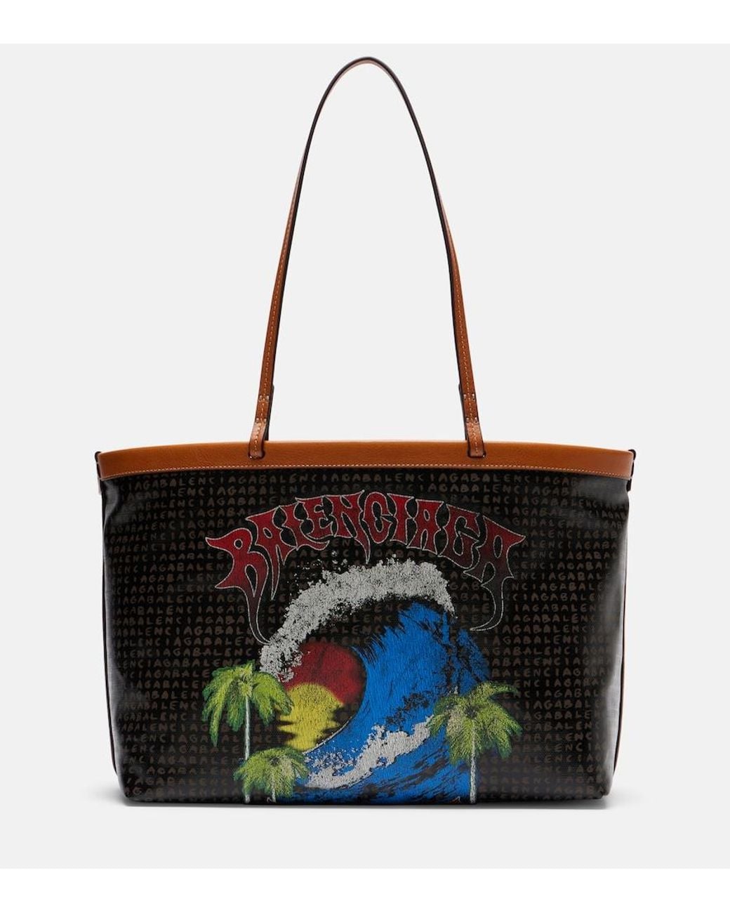 Balenciaga Black Select Medium Canvas Tote Bag