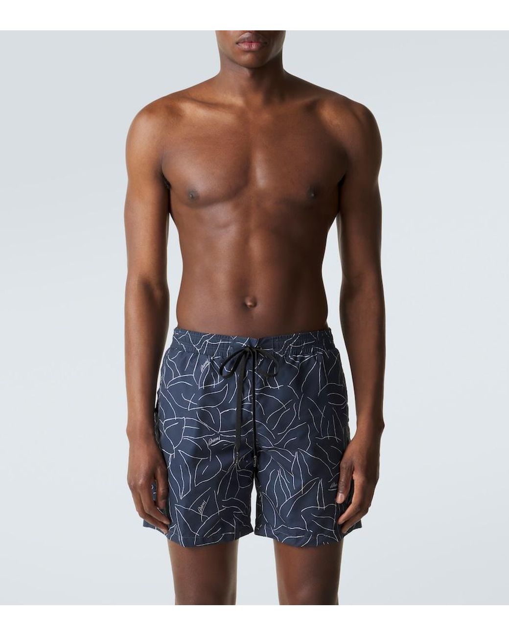 Banador Estampado Brioni de hombre de color Blue