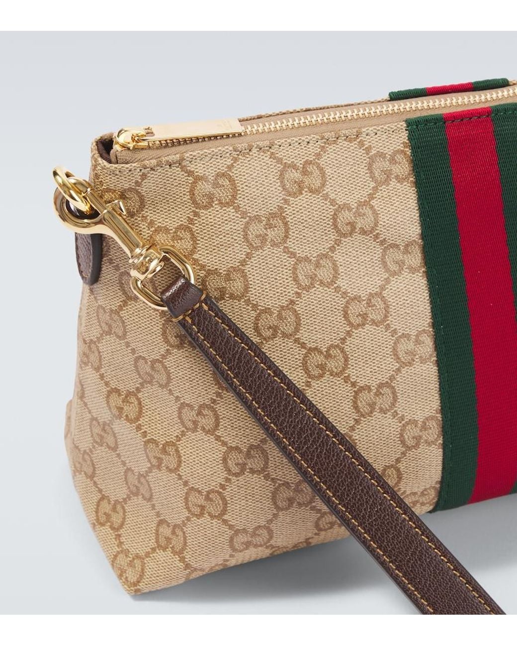 Gucci Natural Small Gg Canvas Pouch for men