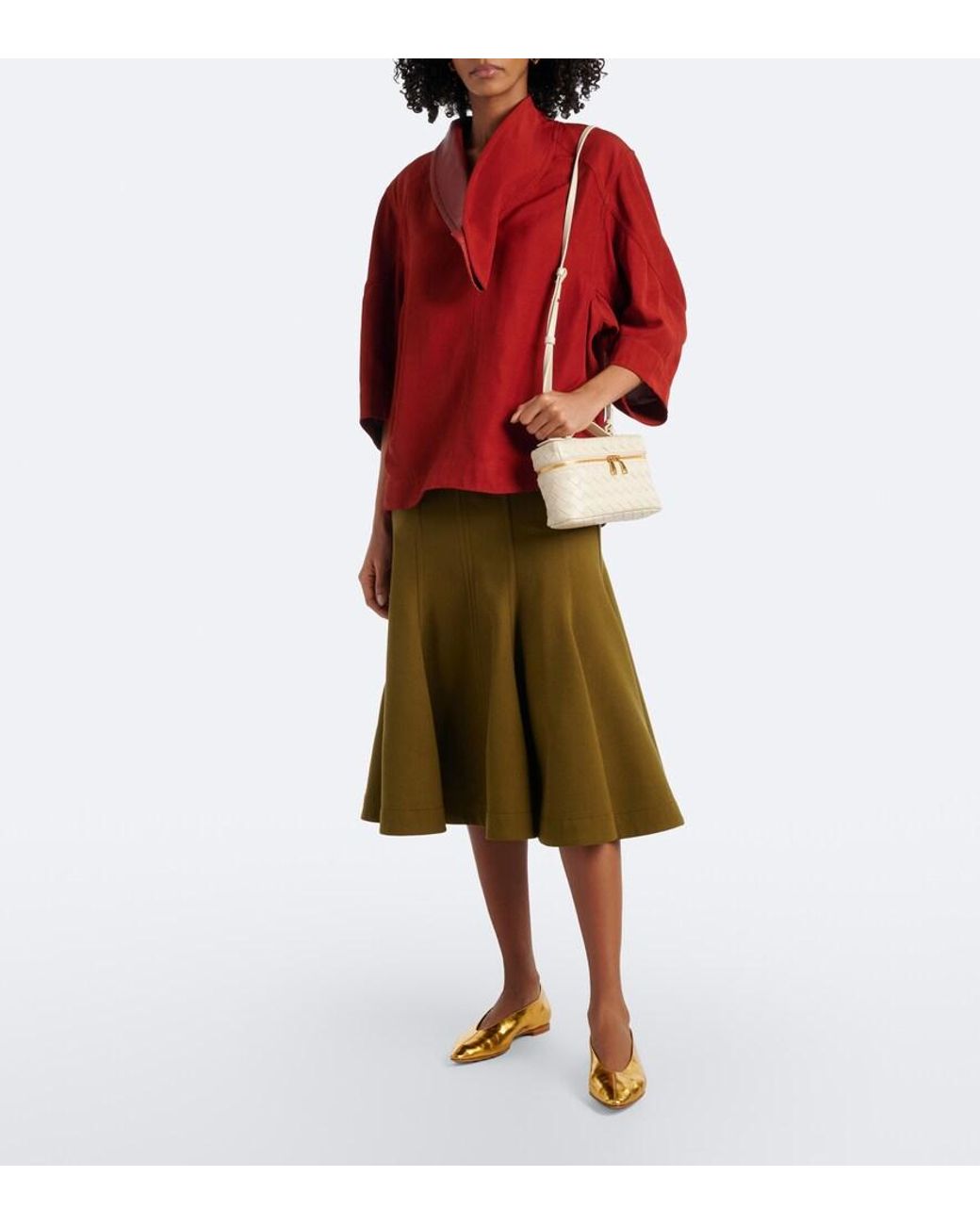 Bottega Veneta Yellow Ballet Flat