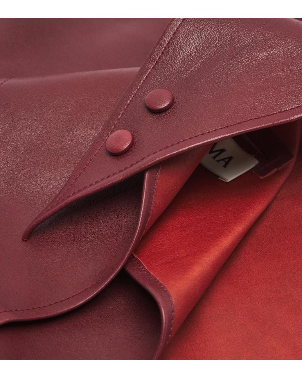 Arma Red Leather Hood