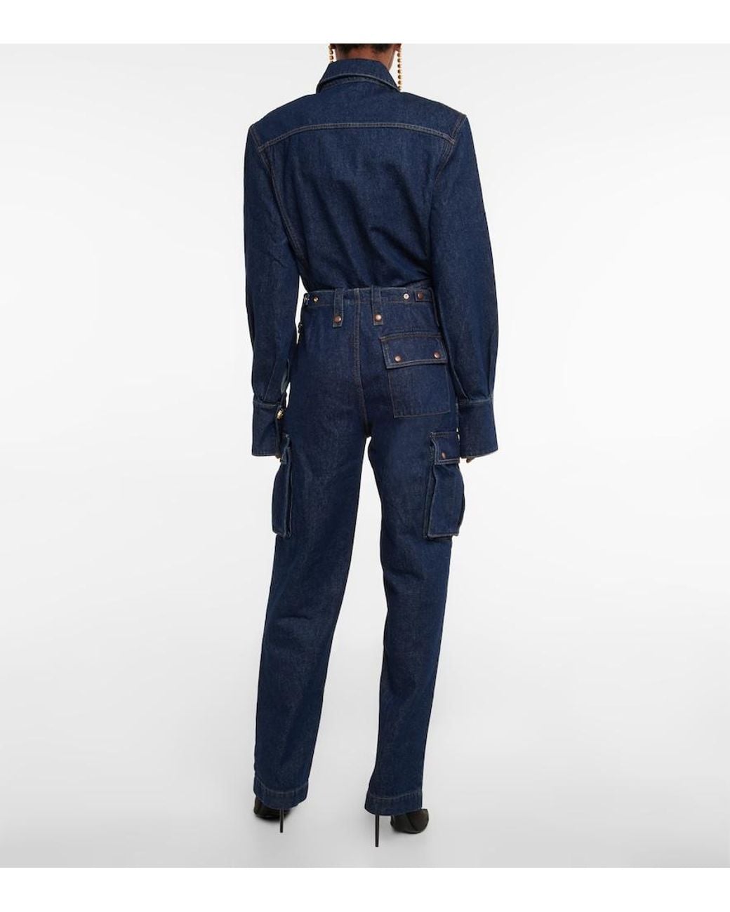 Magda Butrym Blue Mid-rise Straight Jeans