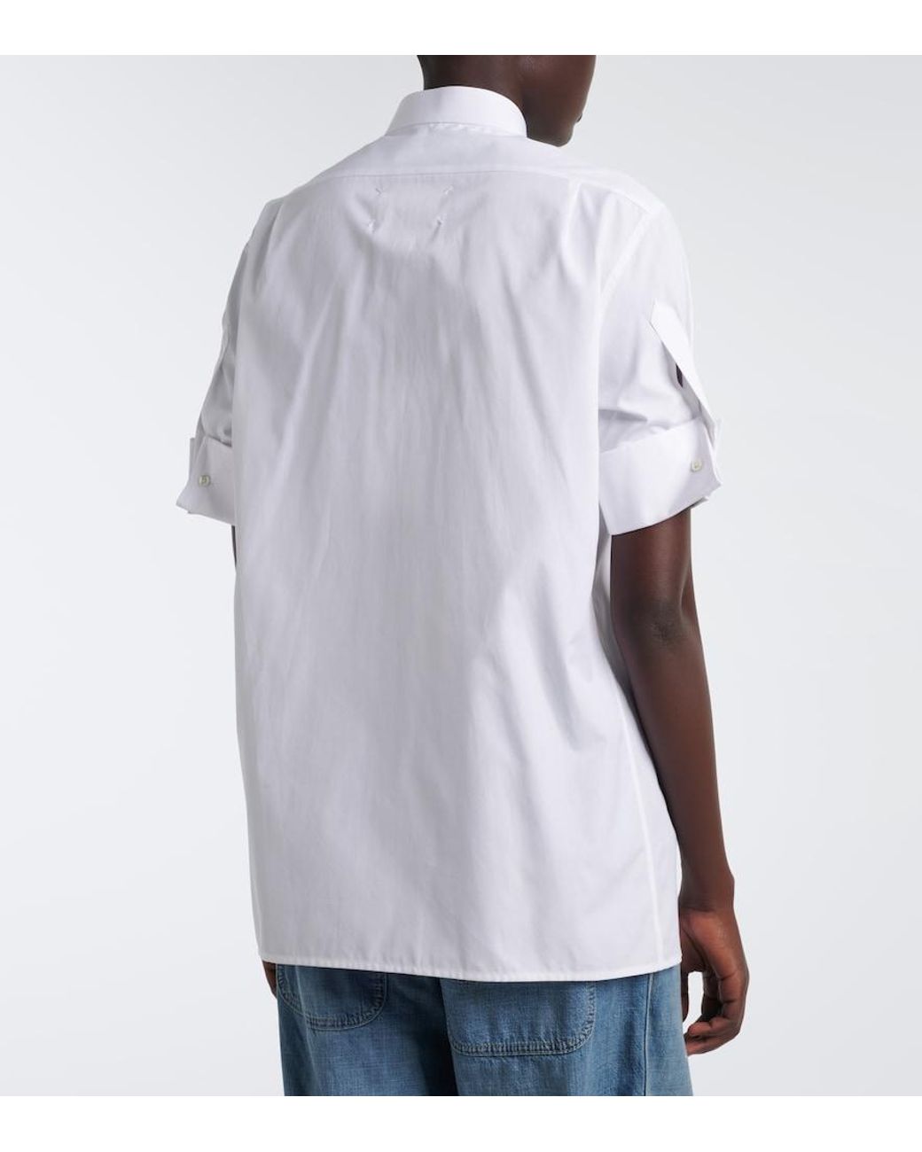 Maison Margiela White Cotton Poplin Shirt