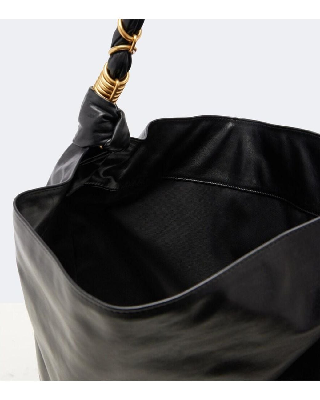 Saint Laurent Black Amalia Leather Shoulder Bag