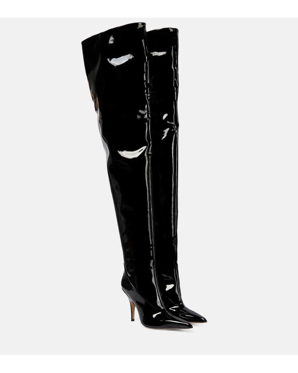 Patent over the knee deals boots