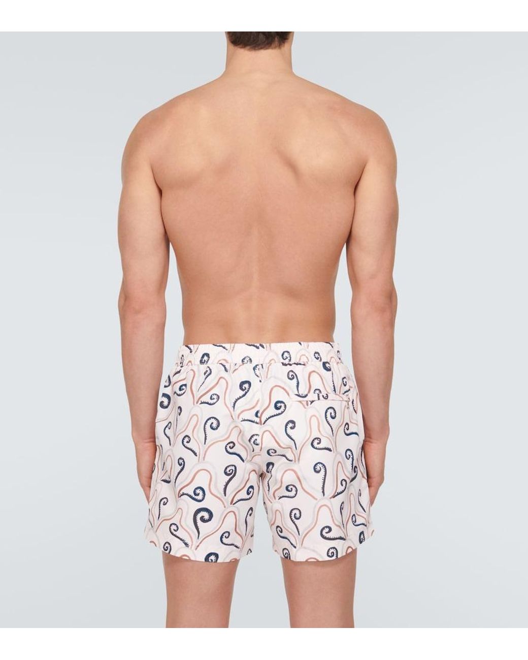 Commas White Classic Swim Shorts for men