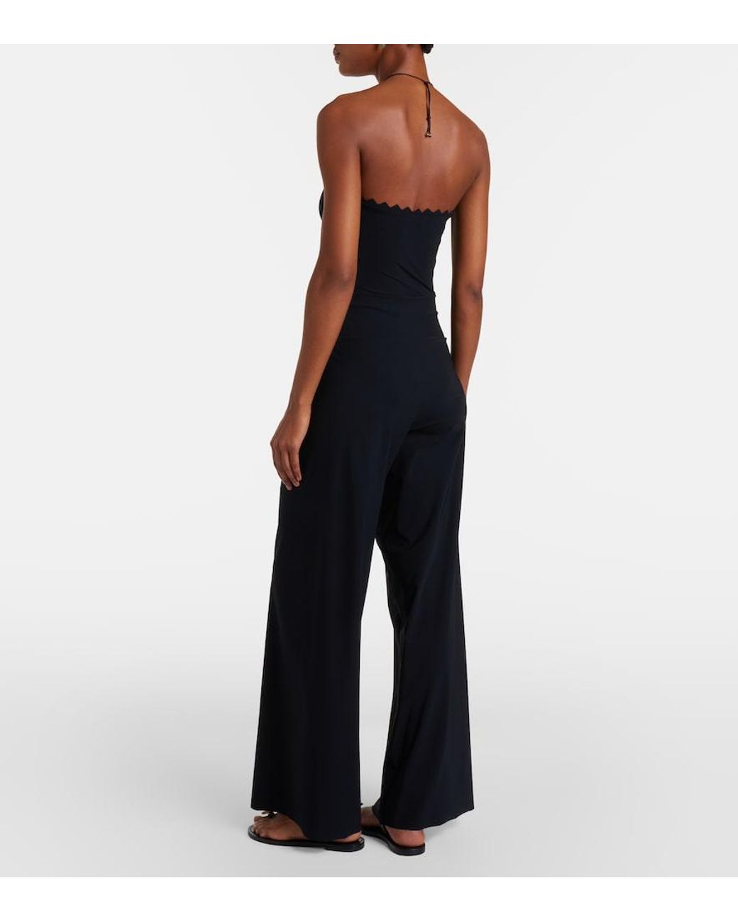 Karla Colletto Blue Basics Wide-Leg Pants