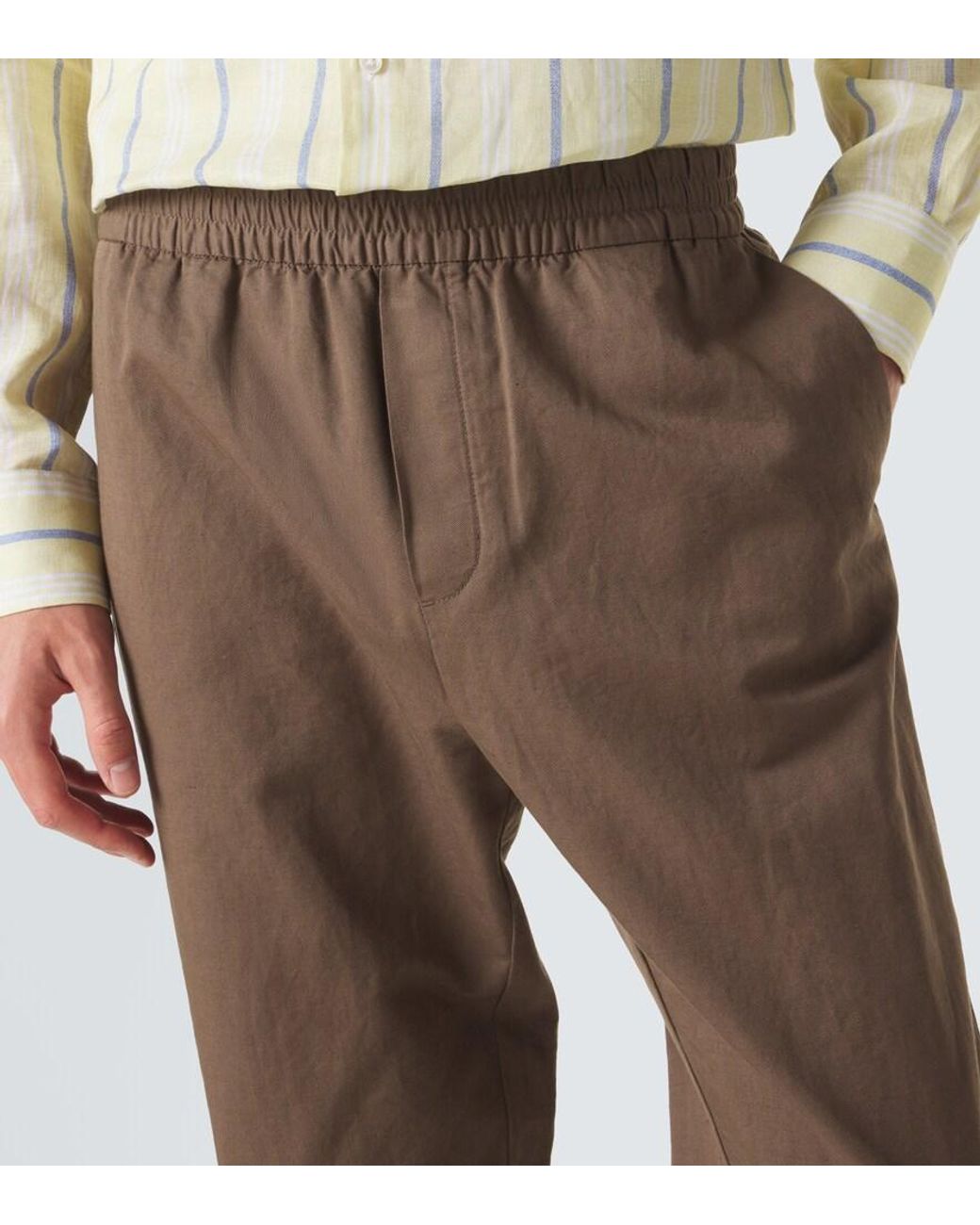 Pantaloni Regular di Sunspel in Brown da Uomo
