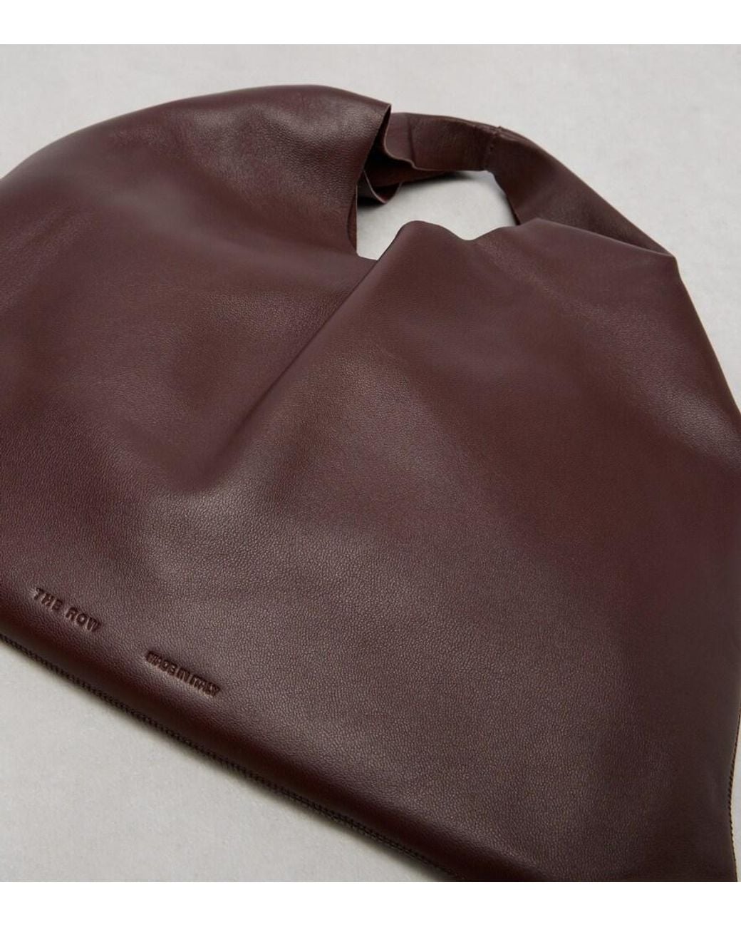 The Row Brown Schultertasche Bindle Small Aus Leder