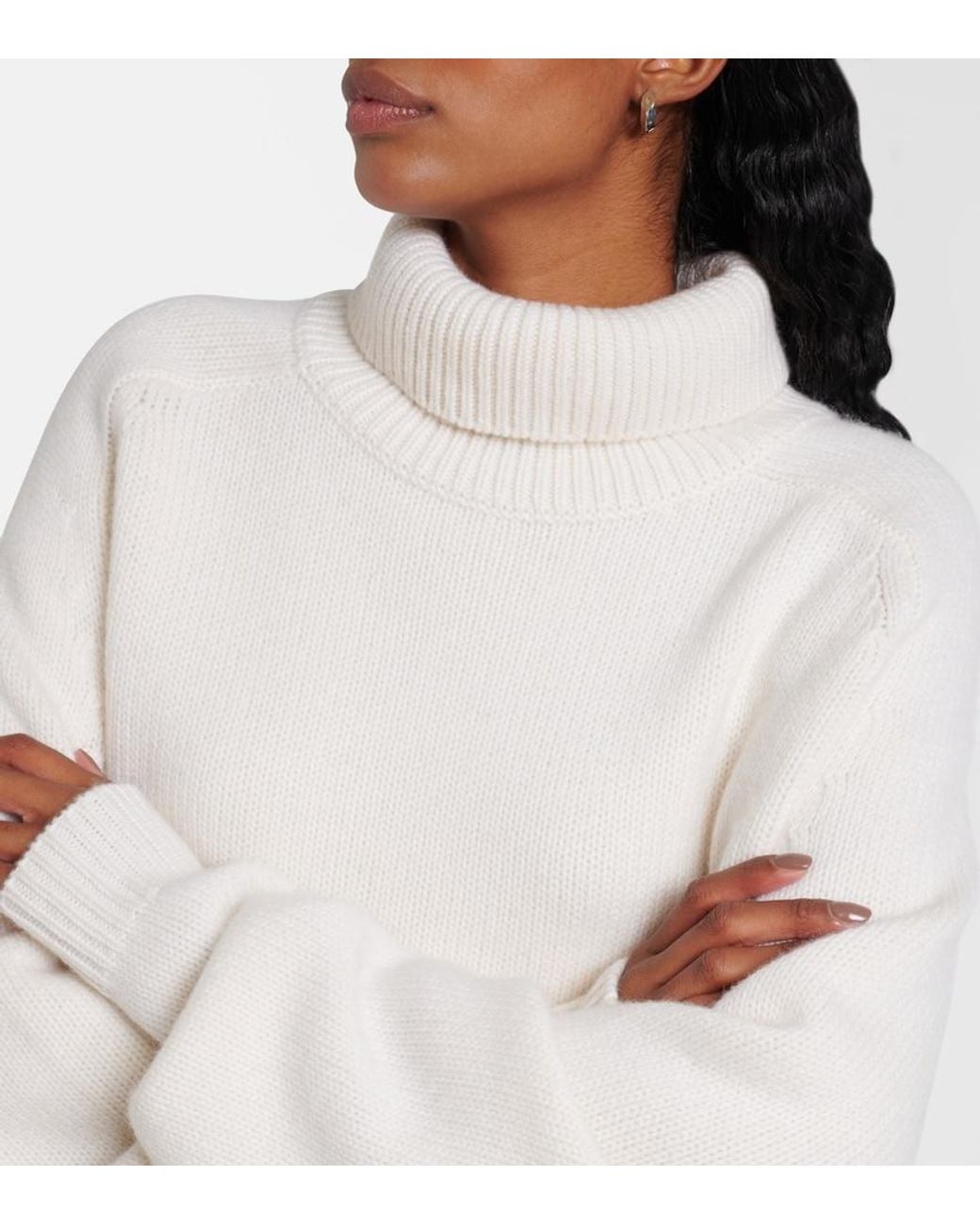 Lisa Yang White Cathie Cashmere Sweater